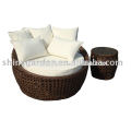 Amazon rattan sun bed, outdoor furniture-rattan round bed, round bed
